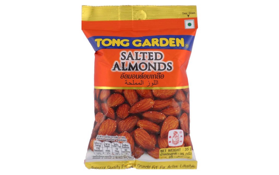 Tong Garden Salted Almonds    Pack  35 grams